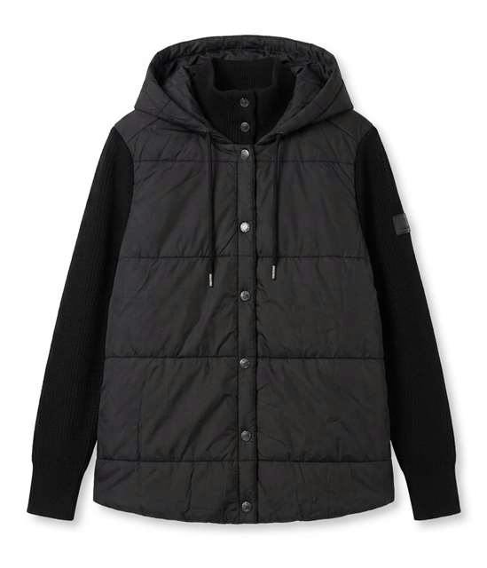 Maternity Quilted Sweater Combo Jacket