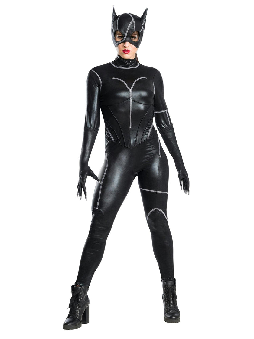 Women's 1990's Batman Catwoman Costume with Mask