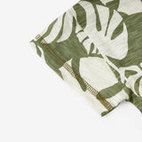 Island Leaf Silhouette Slub Cotton Pocket Tee