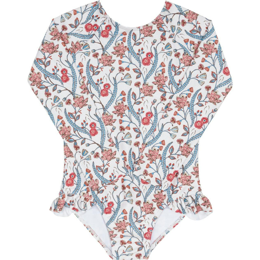 girls mercado bloom rashguard one piece