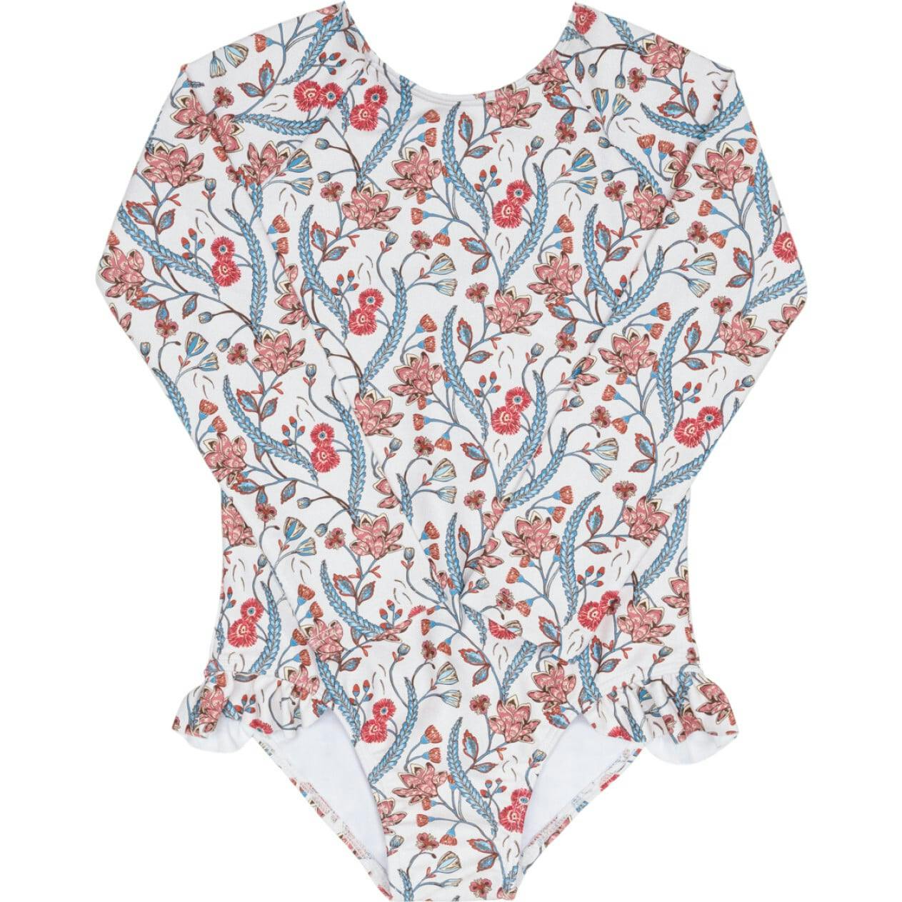 girls mercado bloom rashguard one piece