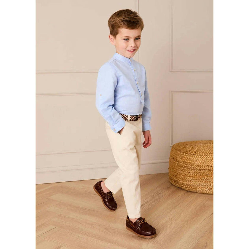 Plain Chino Trousers in Cream (4-10yrs)