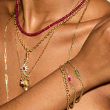 Olympia Ruby Station Bracelet on Charlie Chain