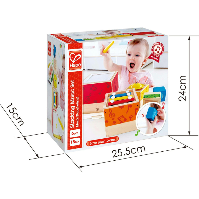 Odyssey Stacking Music Set W/ 6 Piece Musical Box Toy
