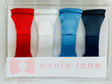 Red, White & Blue Set of four bows