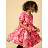 Tie Wrap Neck Dress, Multi