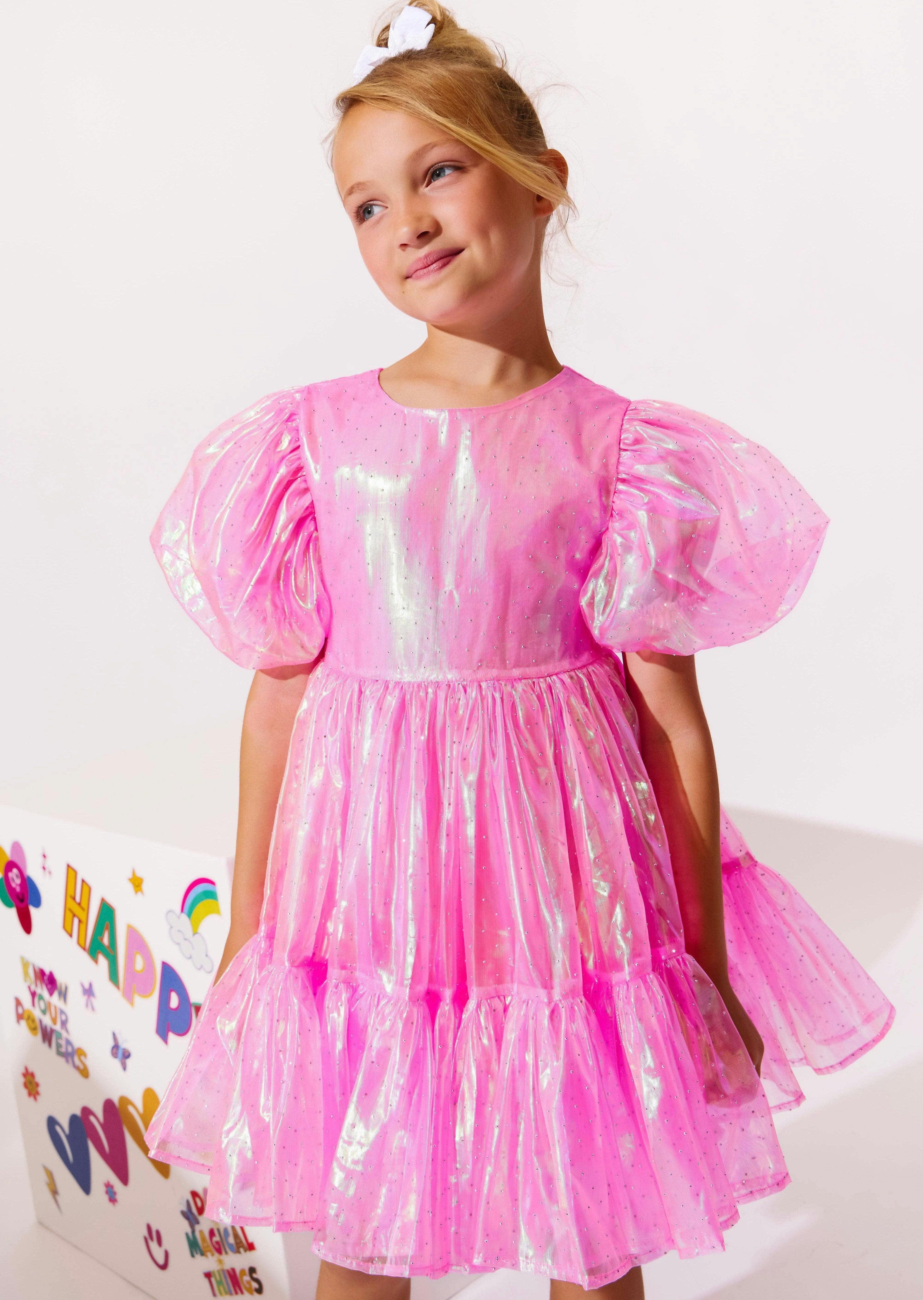 Crystal Pink Hologram Dress