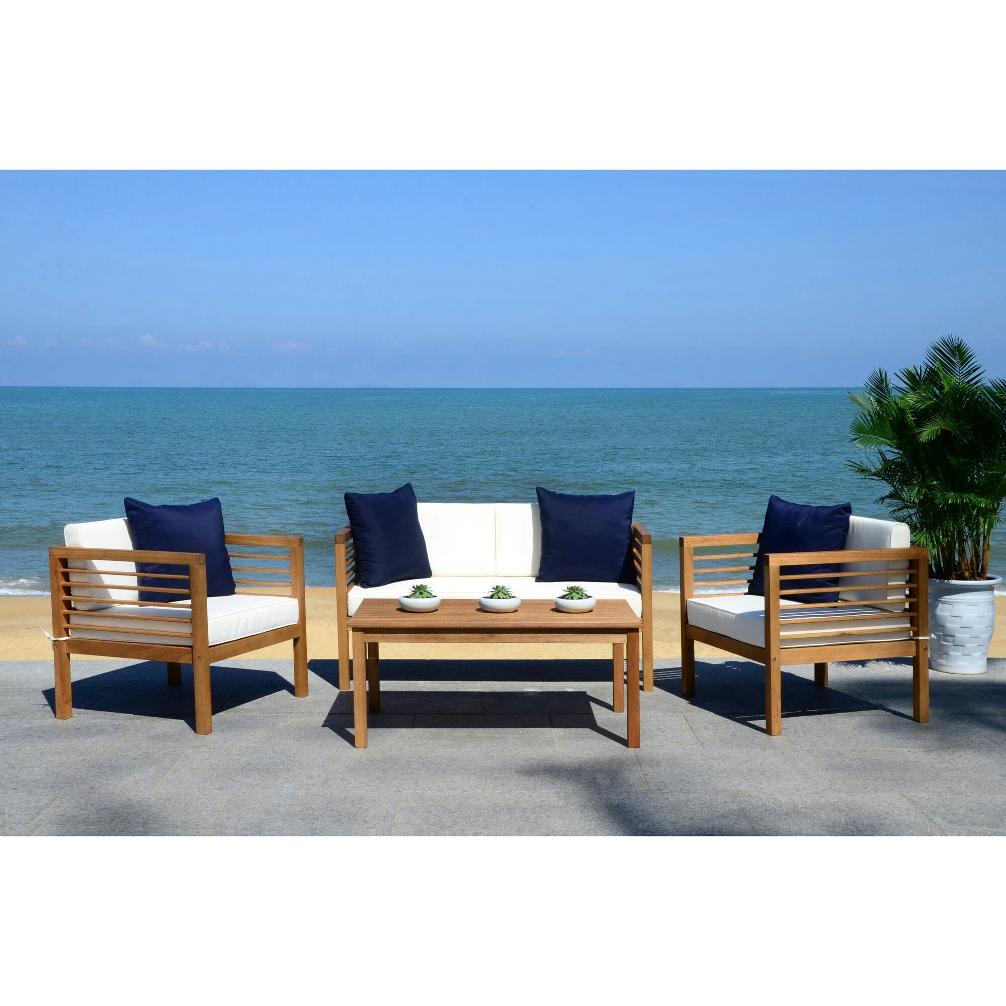 Alda Eucalyptus 4-Piece Outdoor Set
