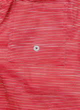 Boys Swim Short - Racing Red Stripe