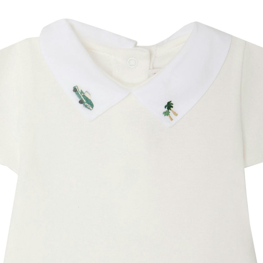 BONPOINT Juillet Cali Dreaming Bodysuit - Blanc Lait