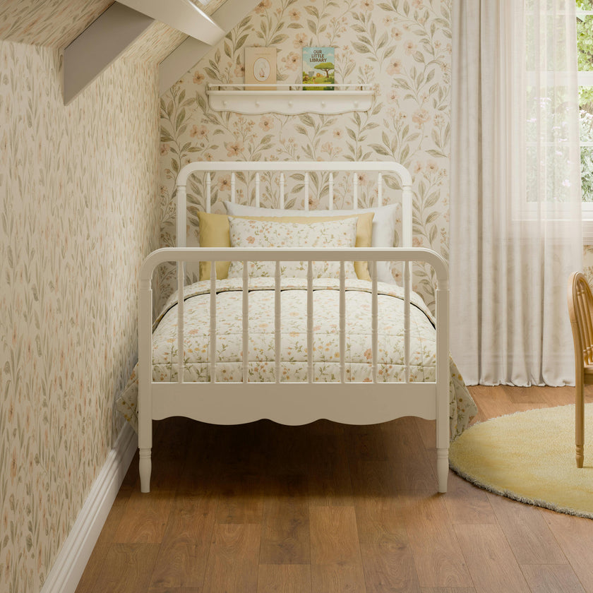 Liberty Spindle Twin Bed in Warm White