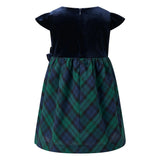Baby Velvet Blackwatch Check Party Dress