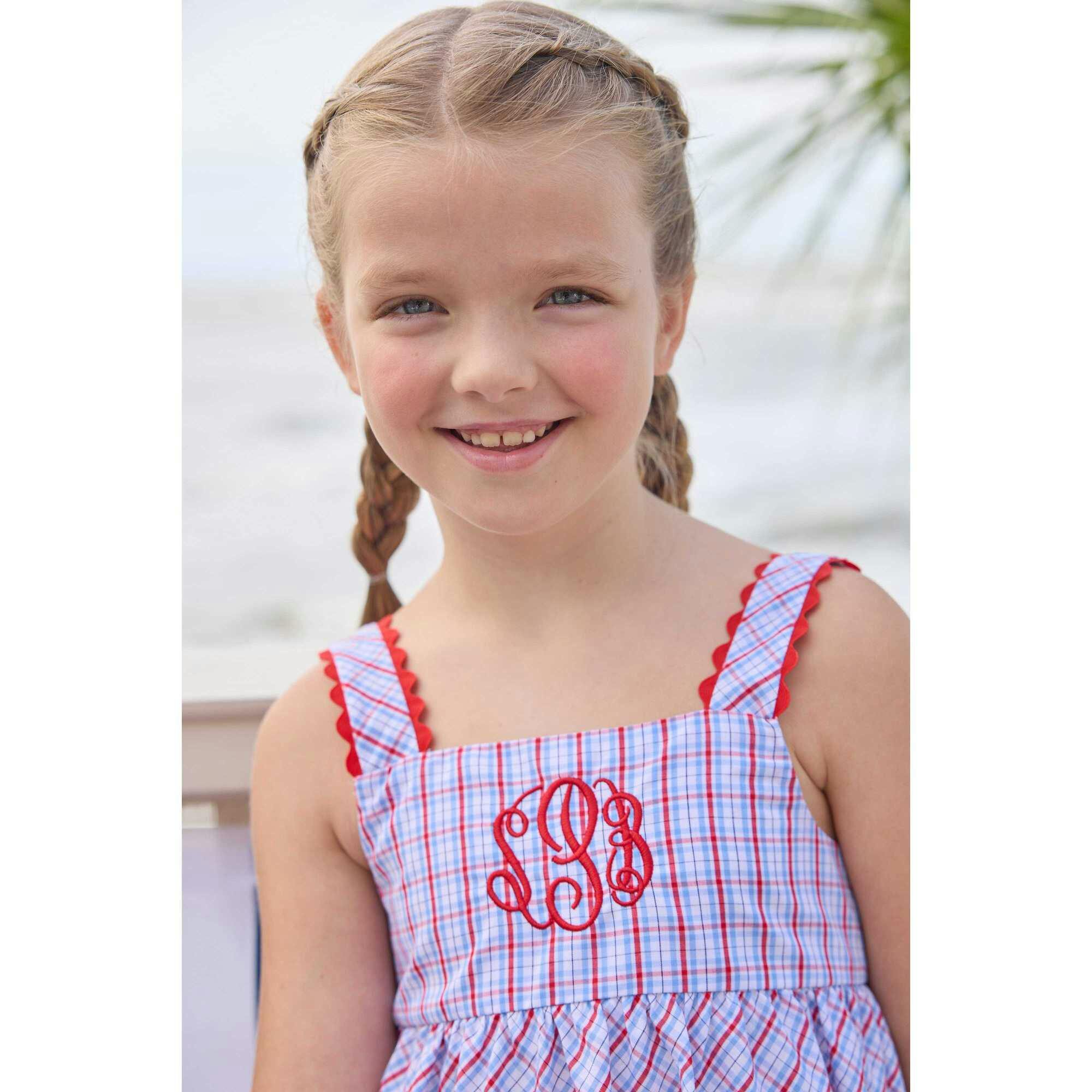 Evie Dress - Patriotic Plaid