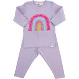 Bright Tulle Rainbow Applique Two Piece Set