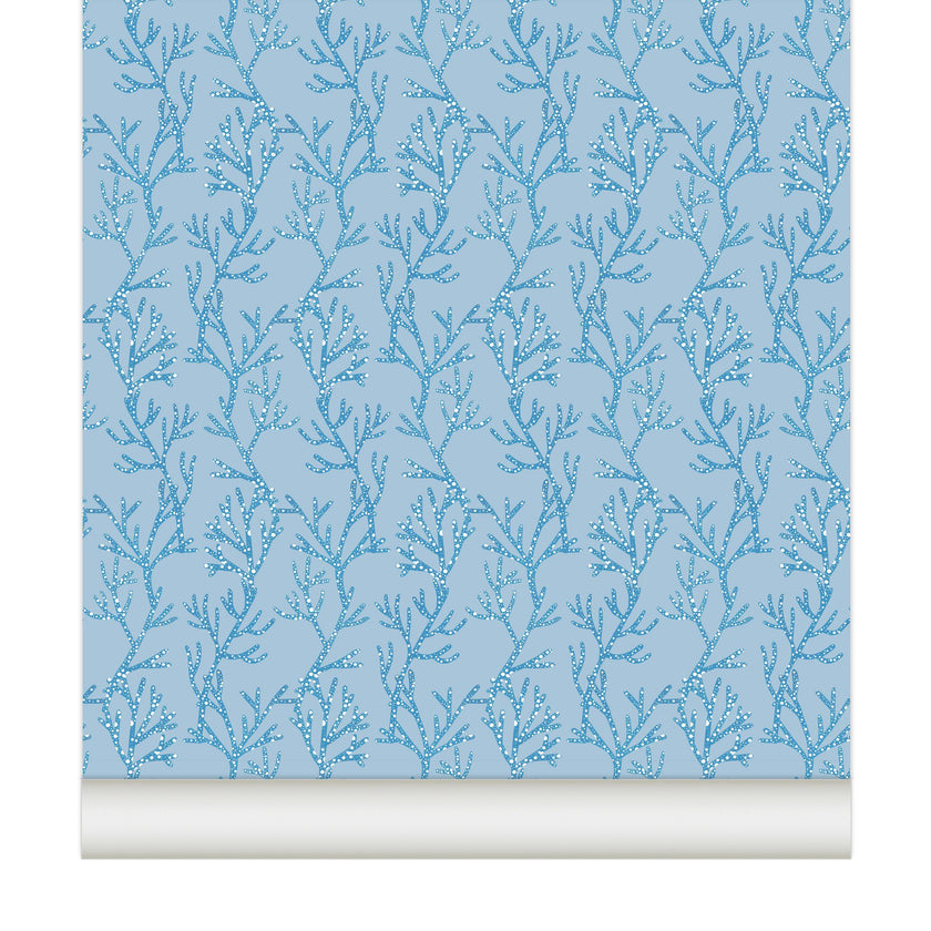 Wallpaper CORAIL color Bleu océan