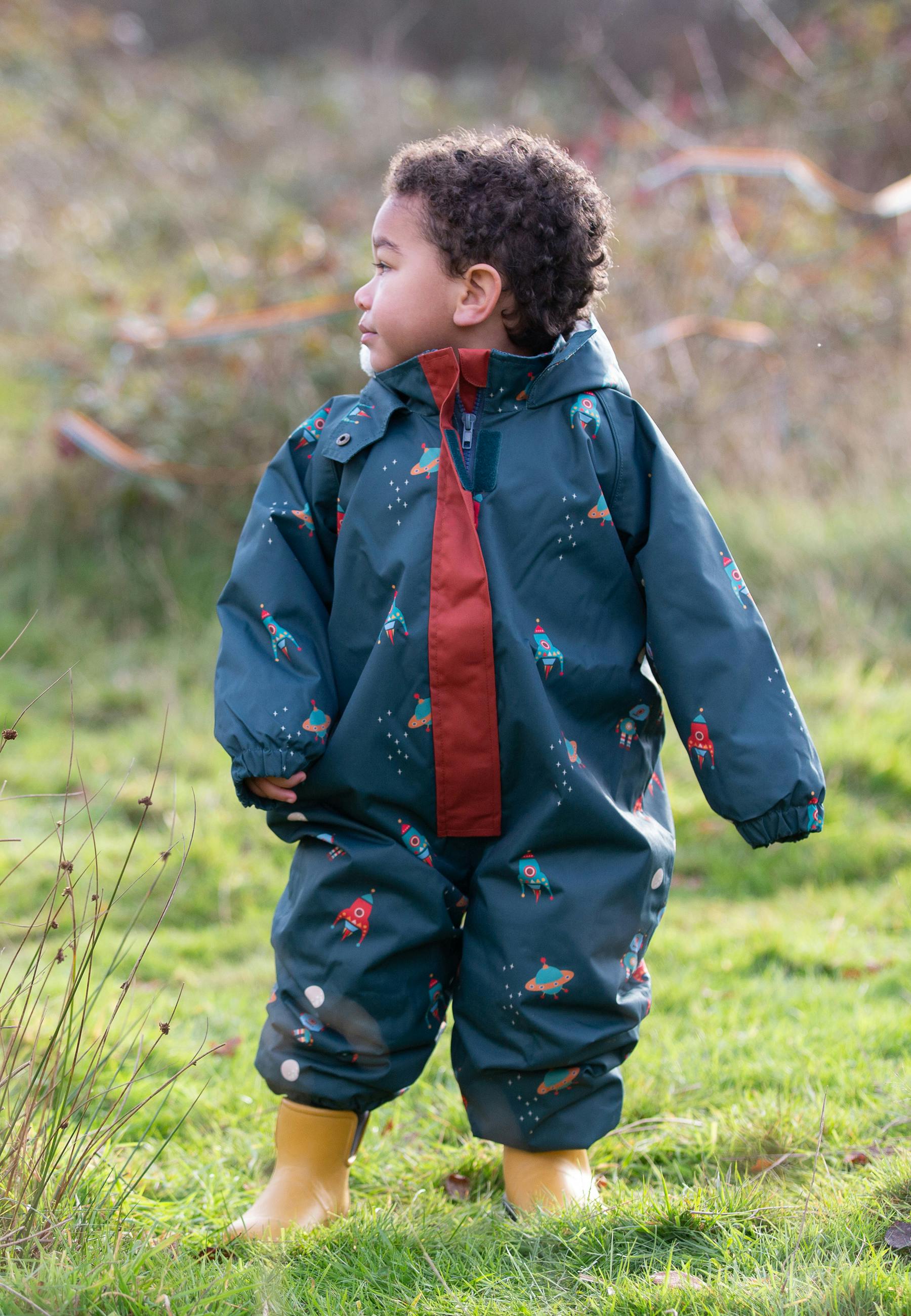 Into Space Adventure Recycled Waterproof Winter Suit, Green