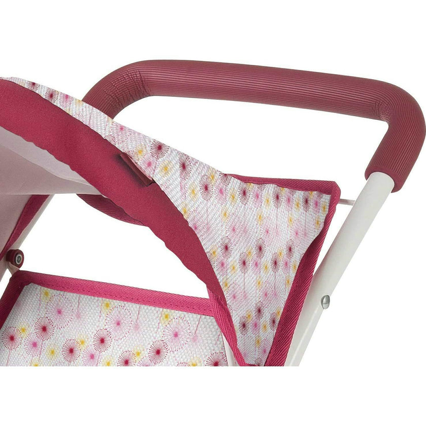 Gotz 3‑Wheel Doll Buggy "Happy Flower" – Compact Flower‑Print Doll Stroller with Sunshade
