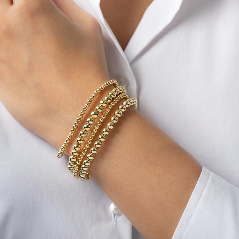 3mm & 5mm Bead Bracelet Stack