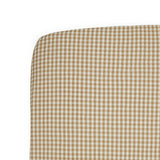 Stretch Knit Crib Sheet - Cinnamon Gingham
