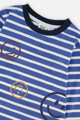 Long Sleeve T-Shirt Blue And White Stripes