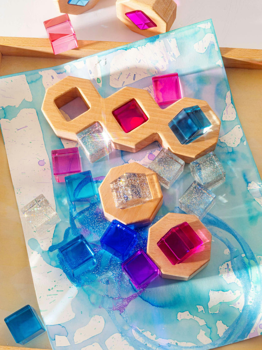 Cosmic Glitter Cubes