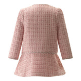 Pink Tweed Jacket and Skirt Set