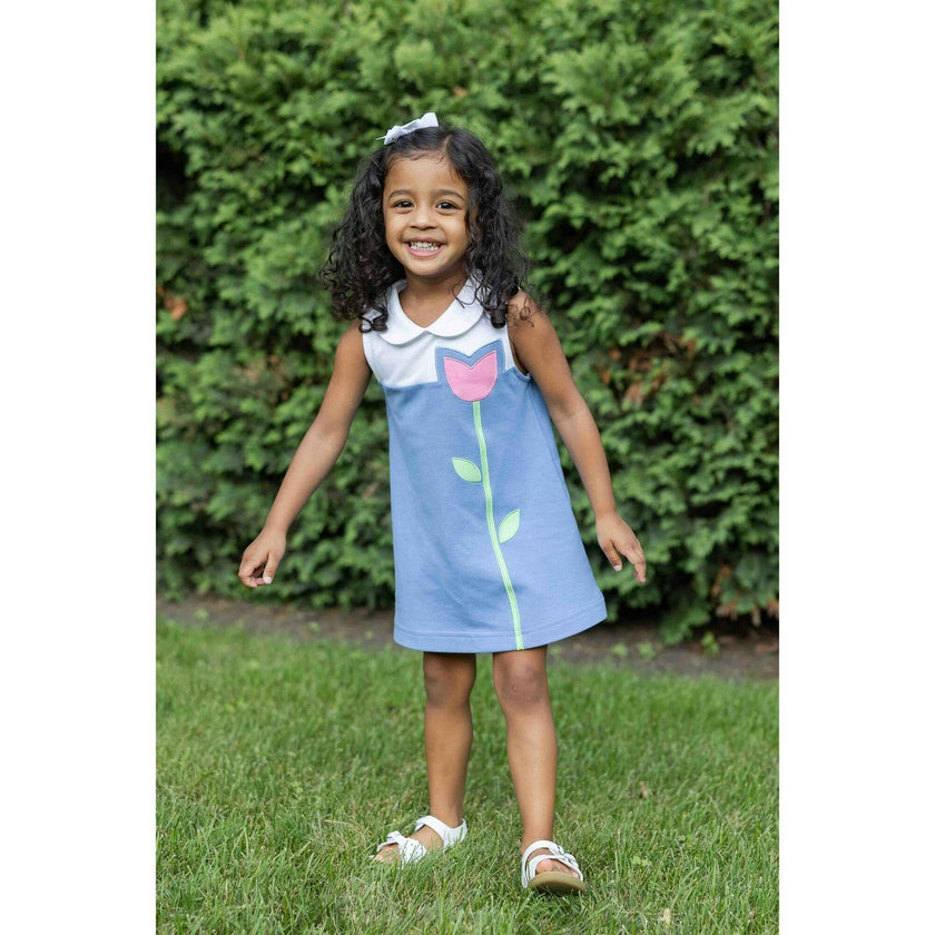 Pique Knit Dress With Tulip