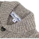 Shawl Collar Cableknit Baby Cardigan