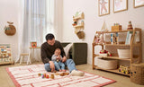 Windowpane Washable Organic Cotton Area Rug