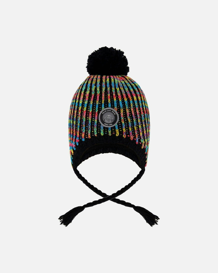 Lined Peruvian Knit Pompom Hat