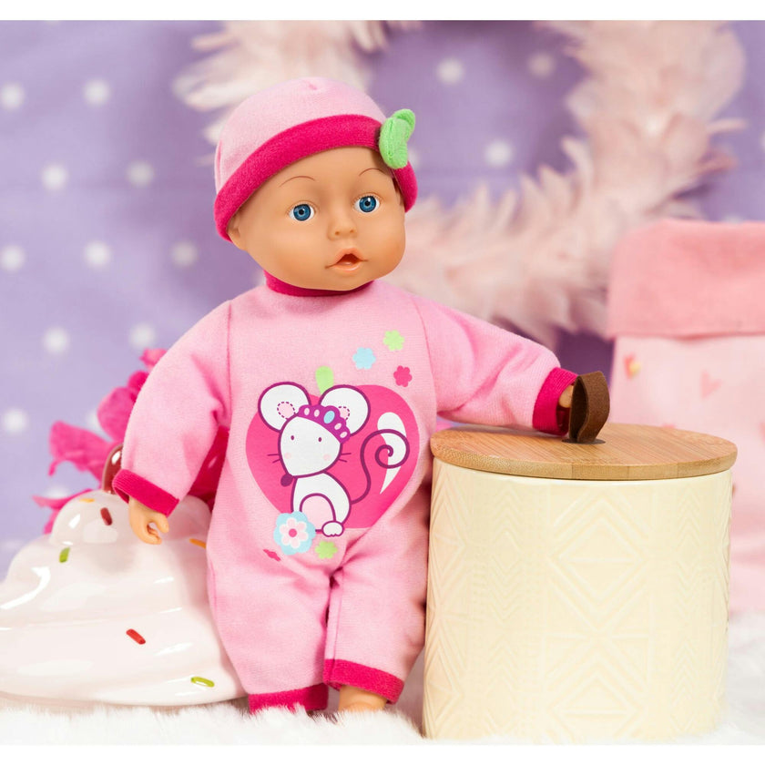 First Words 13" Pink Baby Doll Toy W/ Accessories