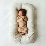 24 HOUR CONVERTIBLE GOWN | SANDSTONE — Bamboo Organic Cotton Blend, Preemie–6M