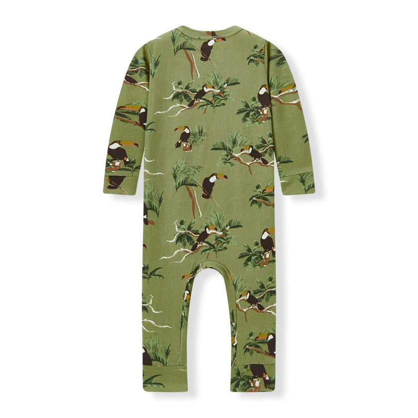 Cotton Stretch Zipper Pajama