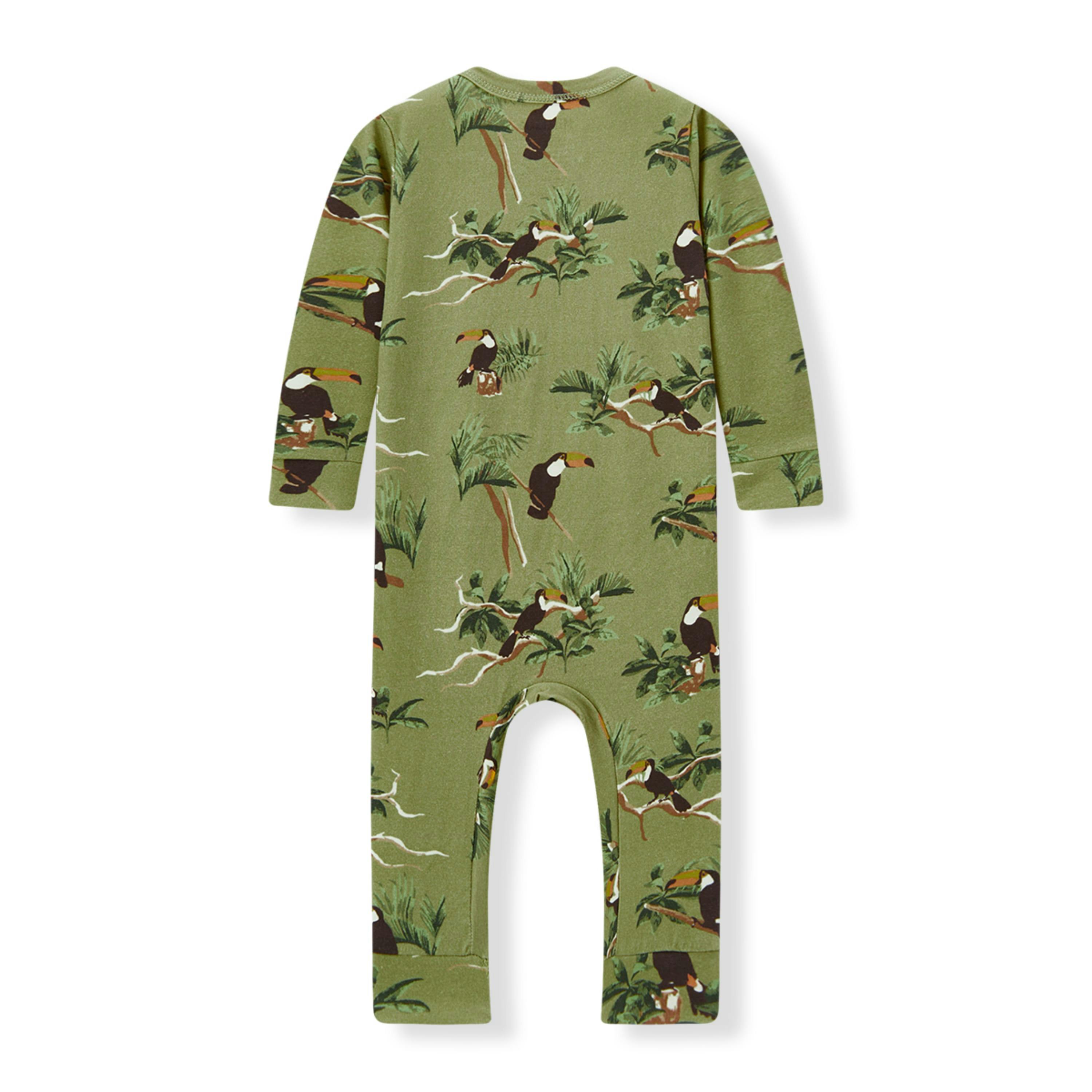 Cotton Stretch Zipper Pajama