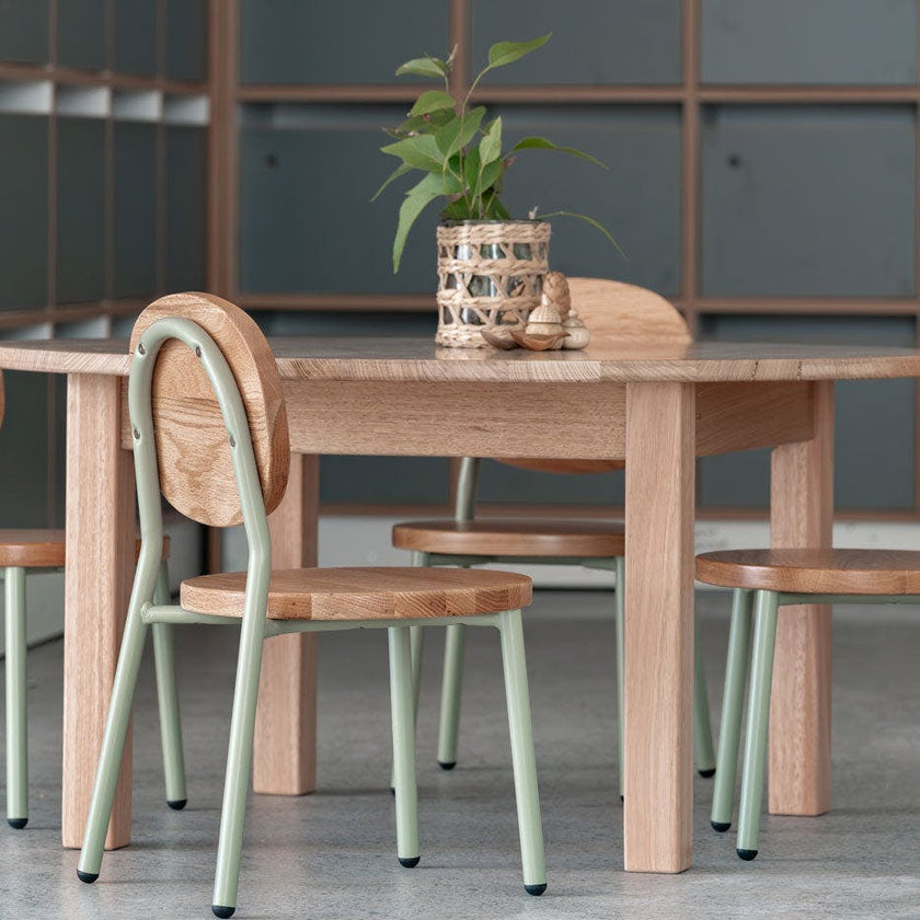 Ottie Stackable Chair - 12" Seat Height - Sage