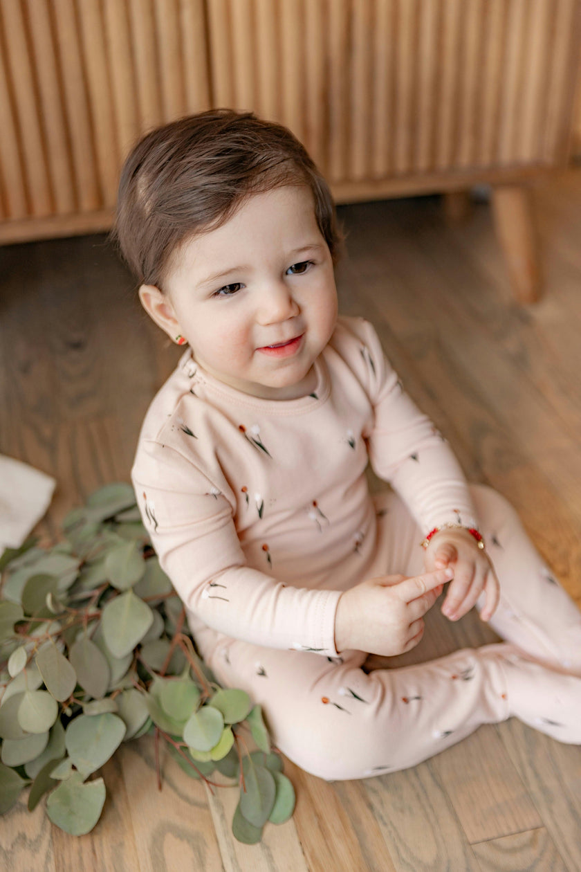 Scooter Tulip Printed Snap Front Cotton Romper