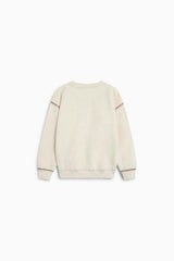TNS Logo Sweatshirt Whisper White Melange Multicolor