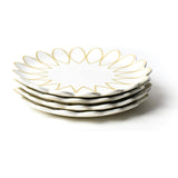 Gold Scallop Dinner Plate