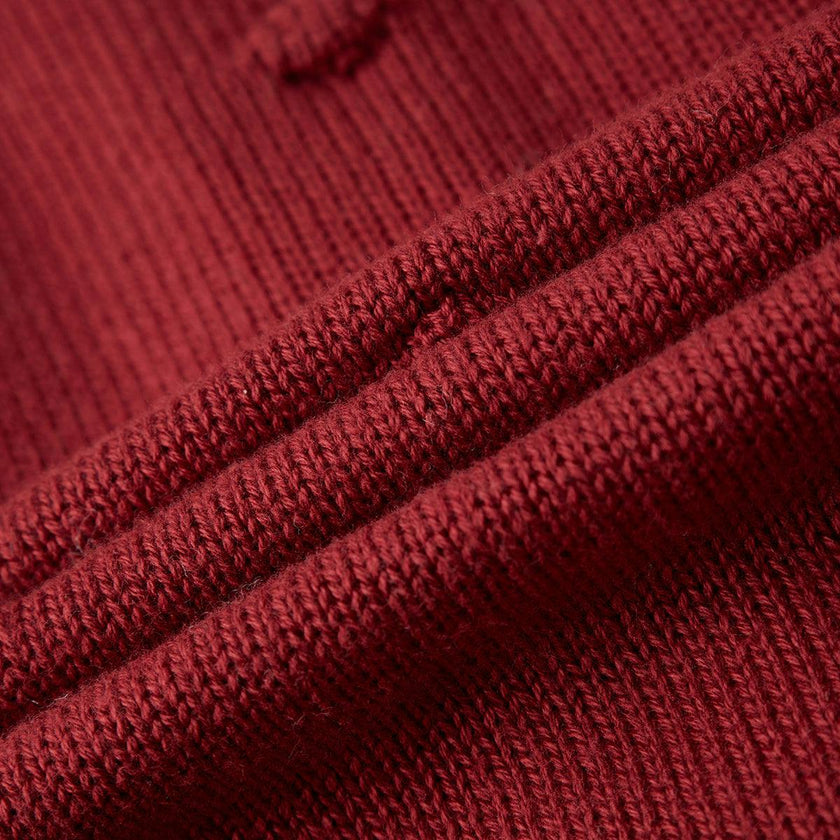 Wine Knit Popcorn Cardigan