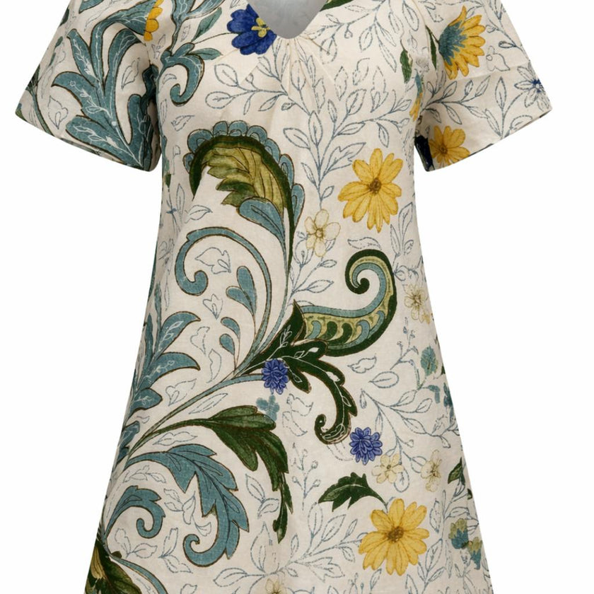 Clarke Multi Floral Daisy Mini Dress