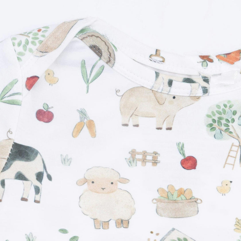 Cute Farm Animals Uni - Short Sleeve Bodysuit