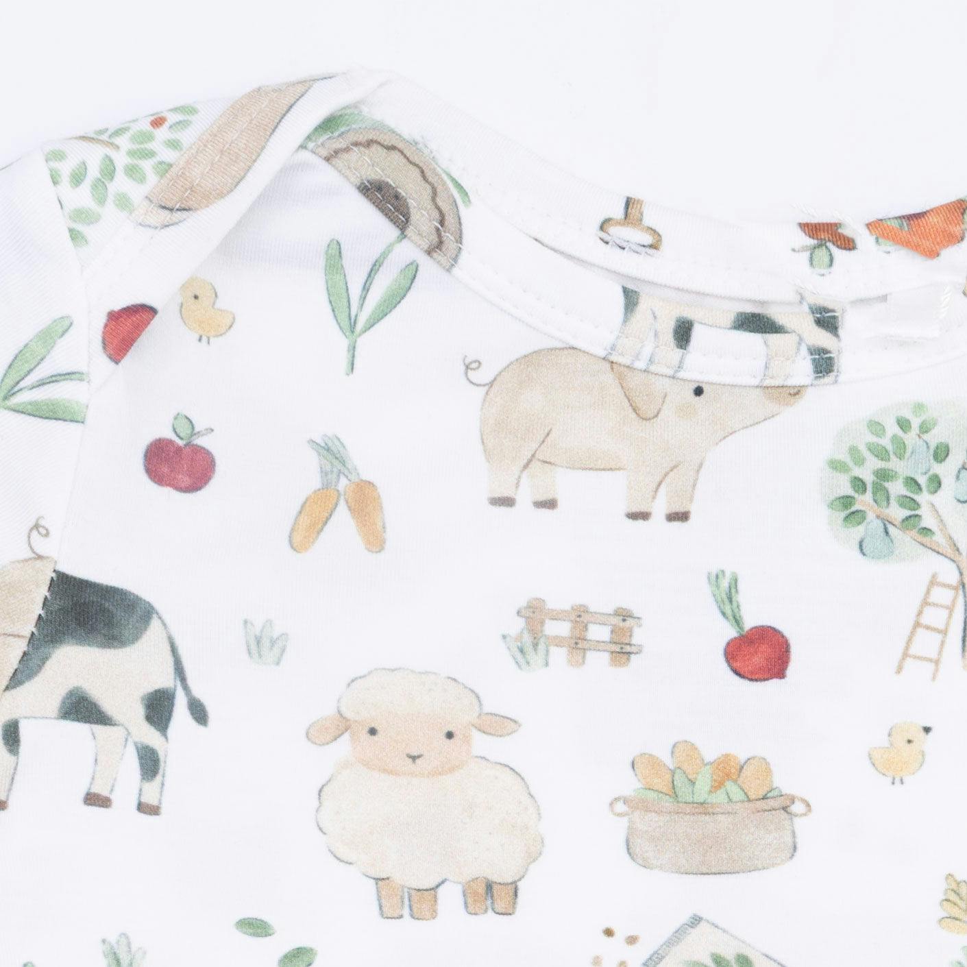Cute Farm Animals Uni - Short Sleeve Bodysuit
