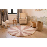 Beach Ball Washable Round Wool Rug