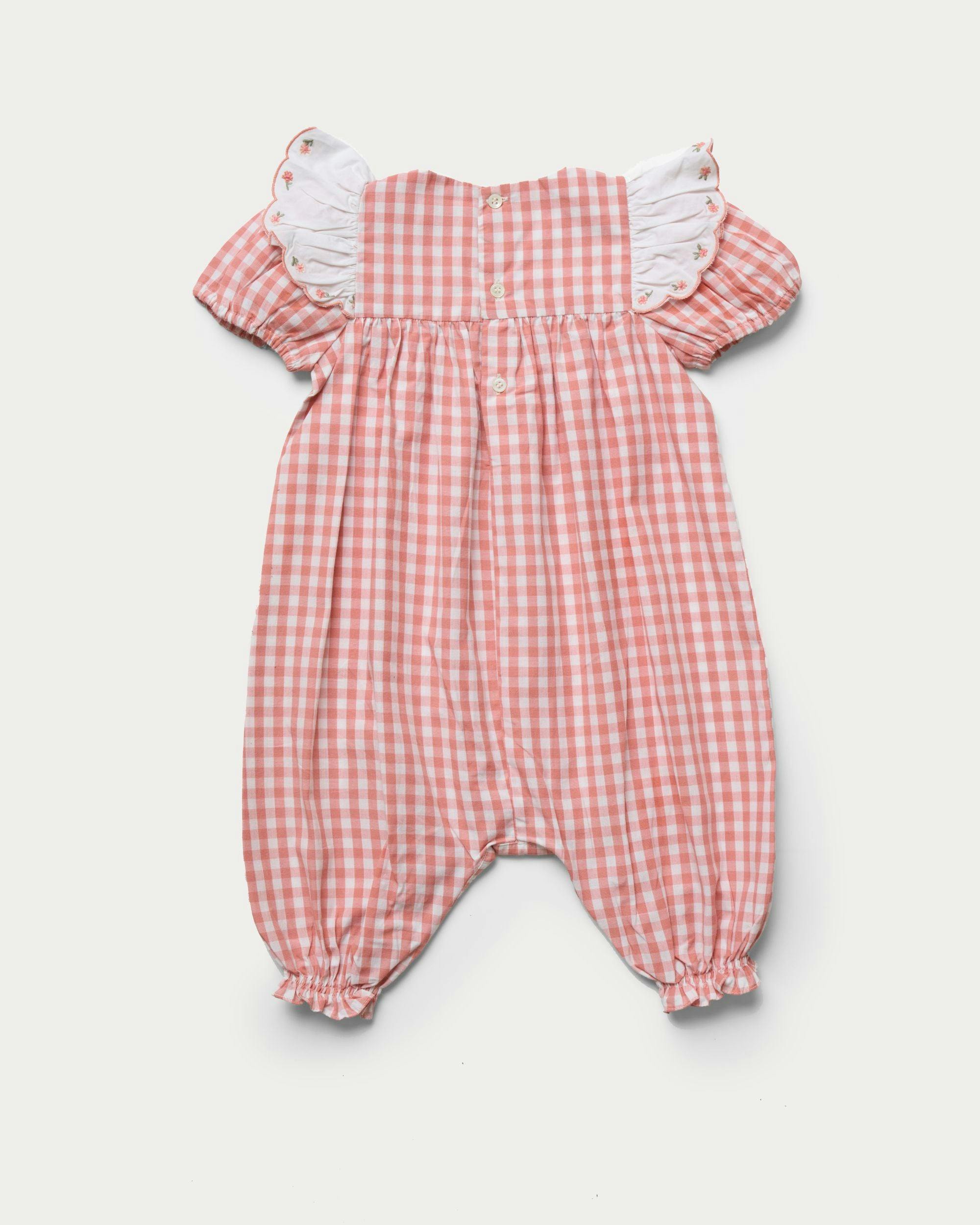 Mia Baby Romper - Peony
