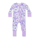 Lacy Lavender Floral - Convertible Romper