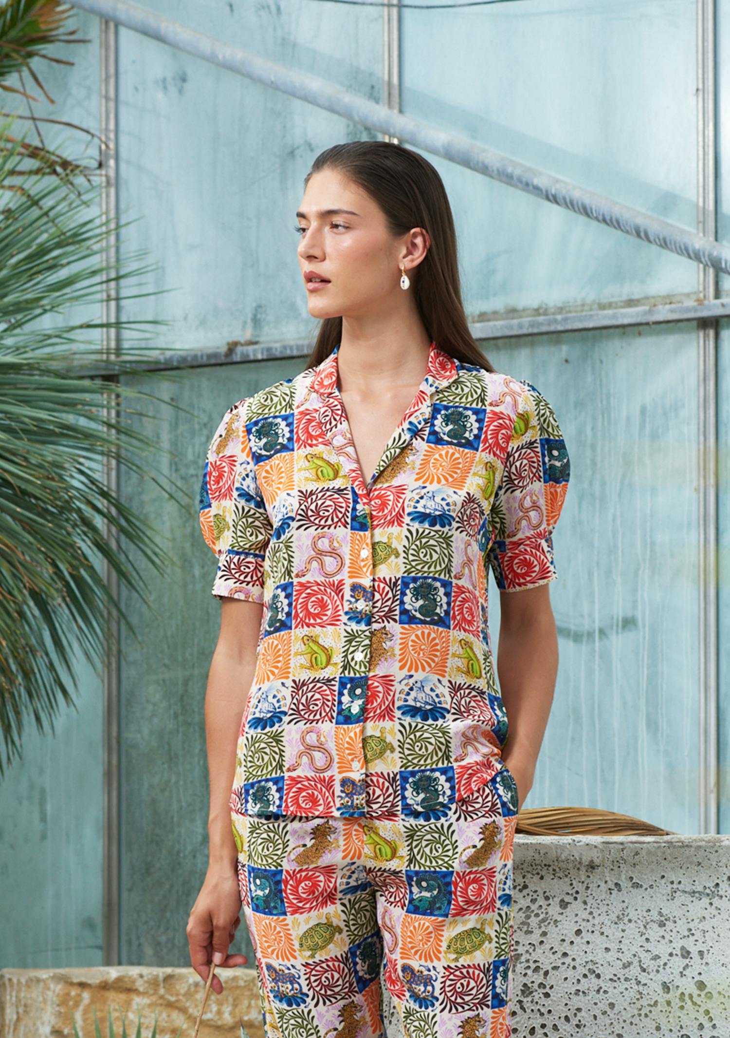 Eugenie Blouse Wild Tapestry