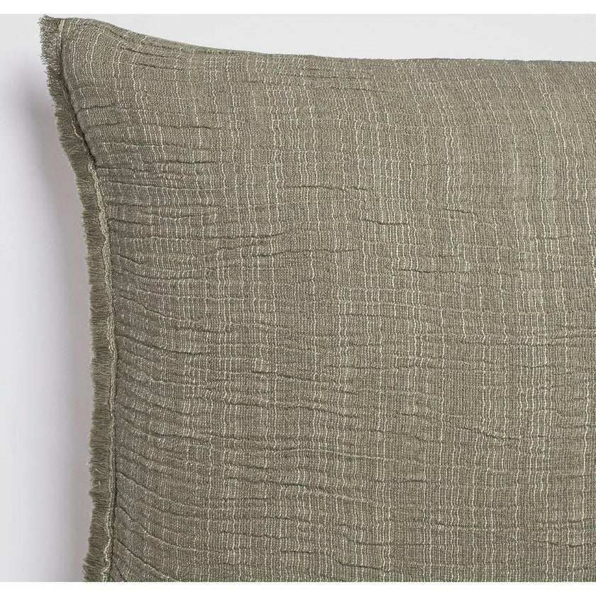 Sage Fringe Euro Sham Set