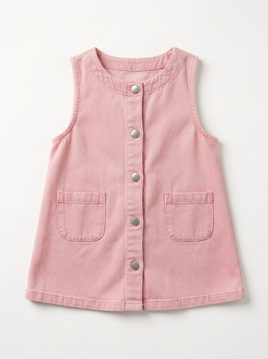 Girls Washed Denim Jumper