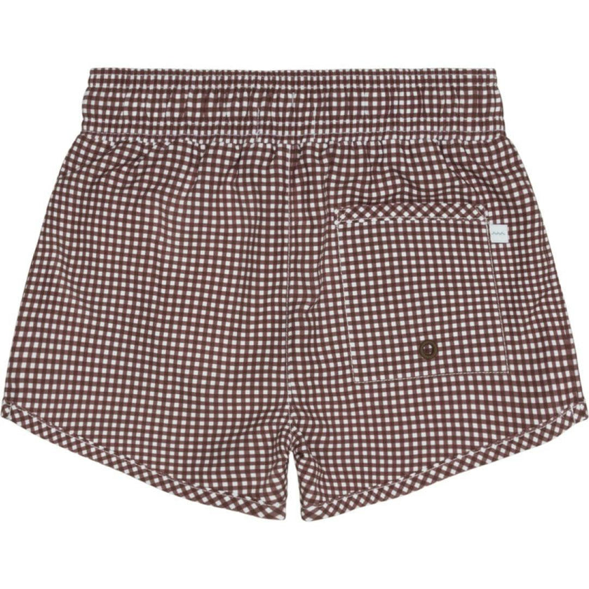 boys cocoa gingham boardie