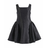 Black Vivienne Polka Dot Dress